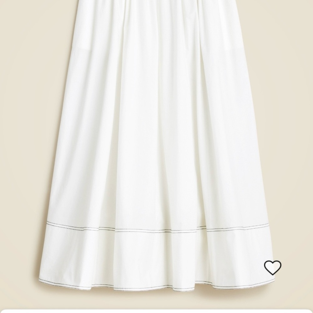 J. Crew White Maxi Skirt